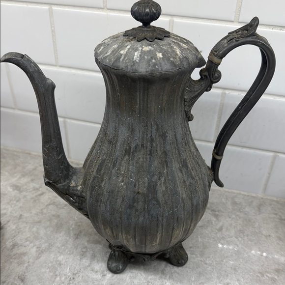 Vintage Pewter Dixon & Sons Sheffield Metal Teapot - Picture 1 of 7